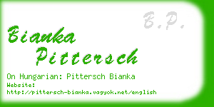 bianka pittersch business card